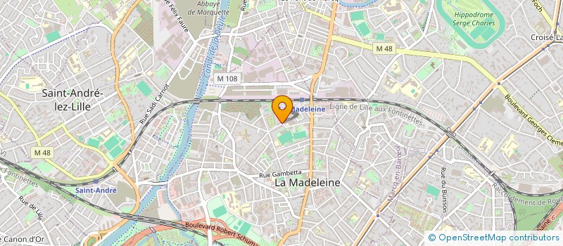 localisation de l'entreprise MONSIEUR NICOLAS DESSON à LA MADELEINE