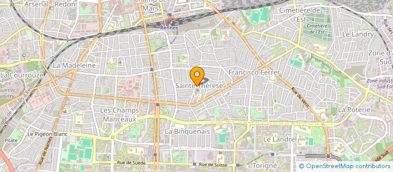 localisation de l'entreprise MONSIEUR NICOLAS DETERRE  RENNES