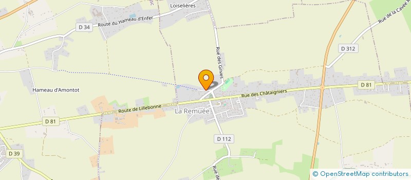 localisation de l'entreprise MONSIEUR NICOLAS DEVAUX  LA REMUEE