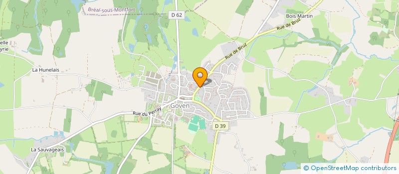 localisation de l'entreprise MONSIEUR NICOLAS DEVINEAU  GOVEN