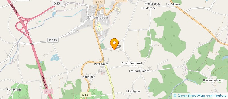 localisation de l'entreprise MONSIEUR NICOLAS DEWASMES  MIRAMBEAU