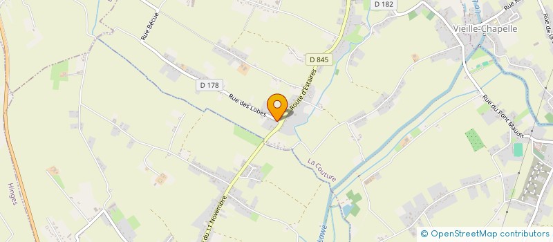 localisation de l'entreprise MONSIEUR NICOLAS DEWULF  LA COUTURE