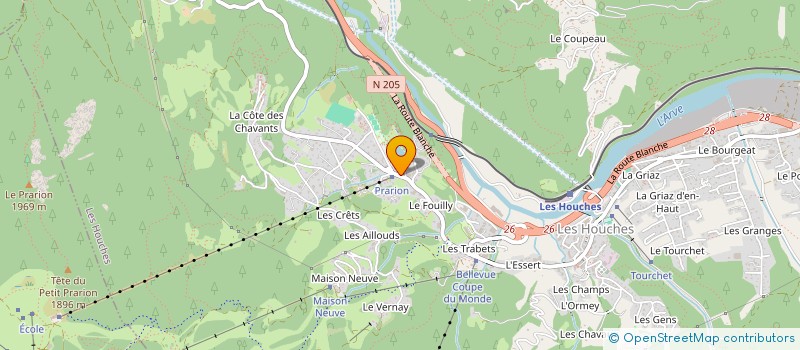 localisation de l'entreprise MONSIEUR NICOLAS DEZOTHEZ  LES HOUCHES