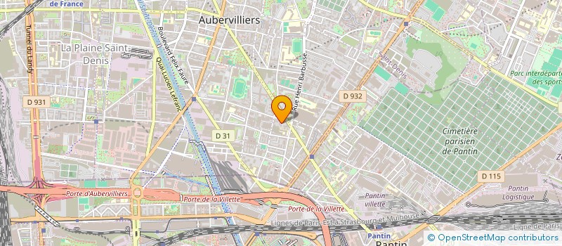 localisation de l'entreprise MONSIEUR NICOLAS DHEGBO à AUBERVILLIERS