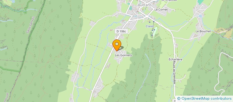 localisation de l'entreprise MONSIEUR NICOLAS DI BARTOLOMEO  AUTRANS-MEAUDRE EN VERCORS