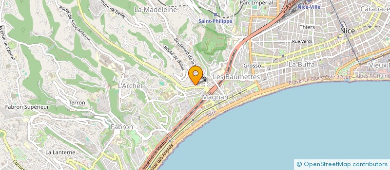 localisation de l'entreprise MONSIEUR NICOLAS DI CAIRANO  NICE