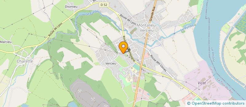 localisation de l'entreprise MONSIEUR NICOLAS DIAZ  MONTALIEU-VERCIEU