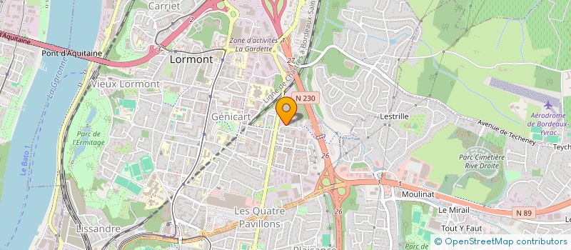 localisation de l'entreprise MONSIEUR NICOLAS DIOT  LORMONT