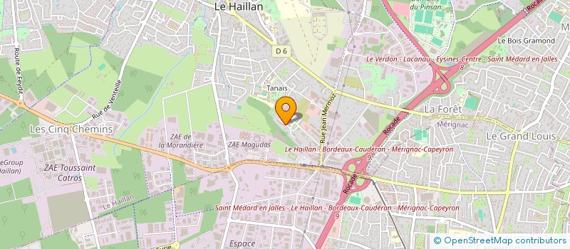 localisation de l'entreprise MONSIEUR NICOLAS DIRAN  LE HAILLAN