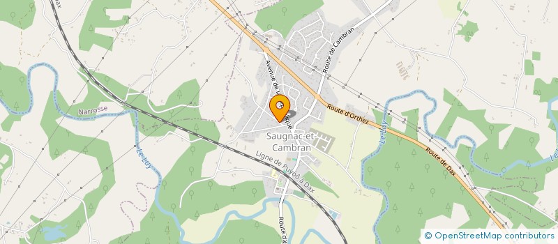 localisation de l'entreprise MONSIEUR NICOLAS DOITEAU  SAUGNAC-ET-CAMBRAN