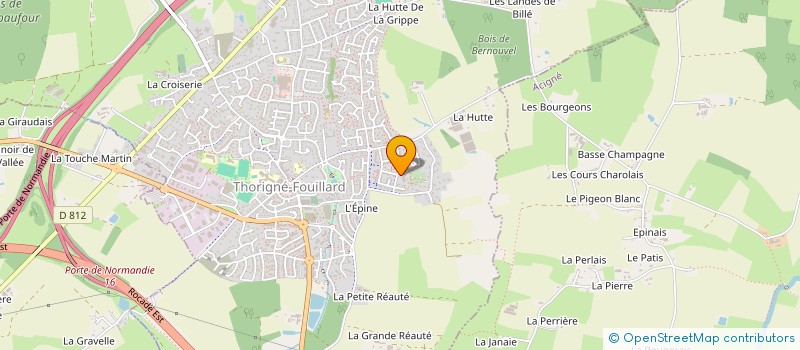 localisation de l'entreprise MONSIEUR NICOLAS DOLLE  THORIGNE-FOUILLARD