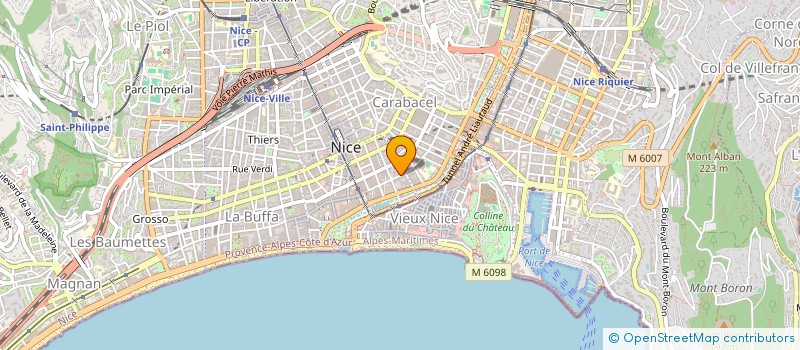 localisation de l'entreprise MONSIEUR NICOLAS DONNANTUONI  NICE