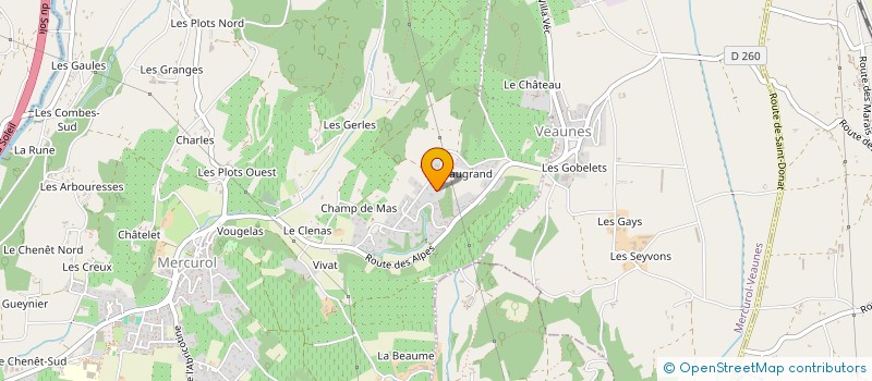 localisation de l'entreprise MONSIEUR NICOLAS DORION  MERCUROL-VEAUNES