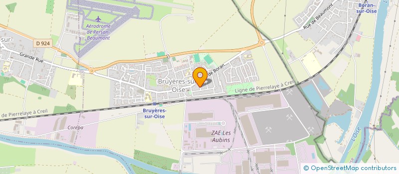 localisation de l'entreprise MONSIEUR NICOLAS DOS SANTOS  BRUYERES-SUR-OISE