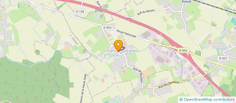 localisation de l'entreprise MONSIEUR NICOLAS DOUCHIN  SARS-ET-ROSIERES