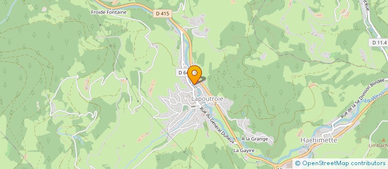 localisation de l'entreprise MONSIEUR NICOLAS DOURNEL  LAPOUTROIE