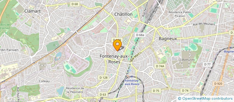 localisation de l'entreprise MONSIEUR NICOLAS DRIEU à FONTENAY-AUX-ROSES