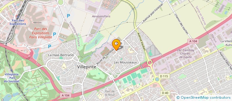 localisation de l'entreprise MONSIEUR NICOLAS DROIT  VILLEPINTE