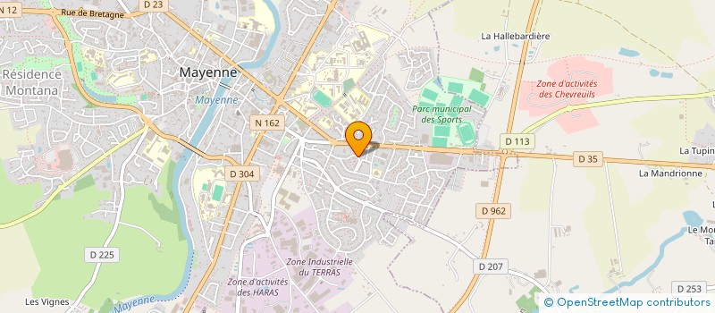 localisation de l'entreprise MONSIEUR NICOLAS DUBOIS à MAYENNE