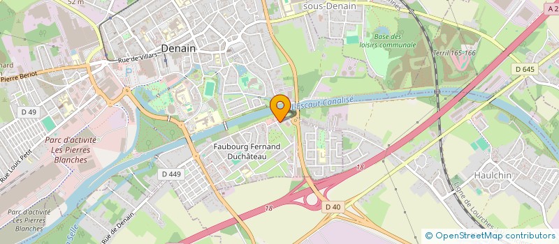 localisation de l'entreprise MONSIEUR NICOLAS DUBOIS  DENAIN