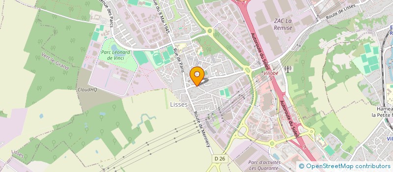 localisation de l'entreprise MONSIEUR NICOLAS DUBOSSON  LISSES