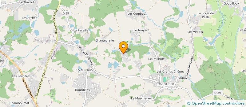 localisation de l'entreprise MONSIEUR NICOLAS DUBOST à CHAPTELAT