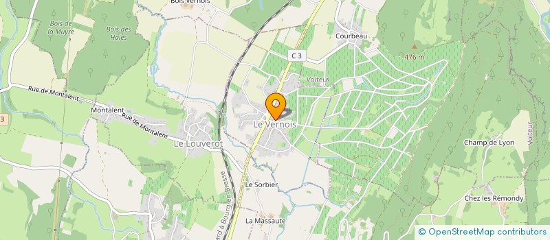 localisation de l'entreprise MONSIEUR NICOLAS DUBUJET  HAUTEROCHE