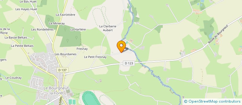 localisation de l'entreprise MONSIEUR NICOLAS DUBUT à LE BOURGNEUF-LA-FORET