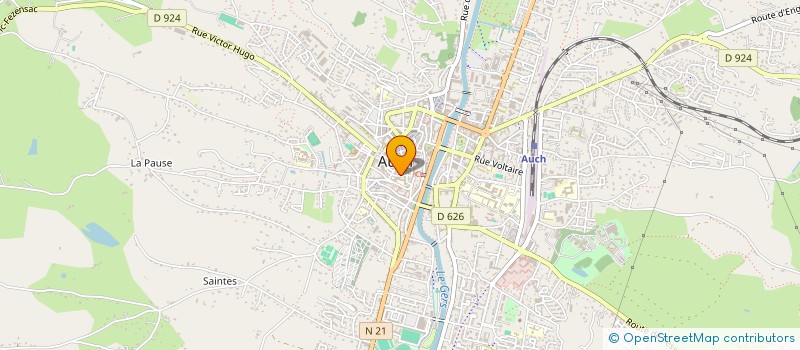 localisation de l'entreprise MONSIEUR NICOLAS DUCASSE  AUCH