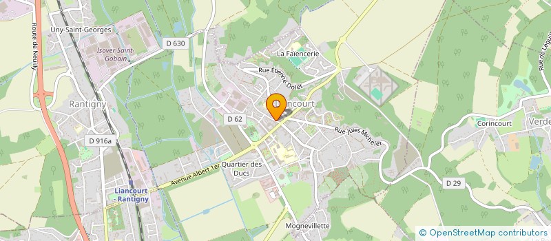 localisation de l'entreprise MONSIEUR NICOLAS DUCAUROY  LIANCOURT