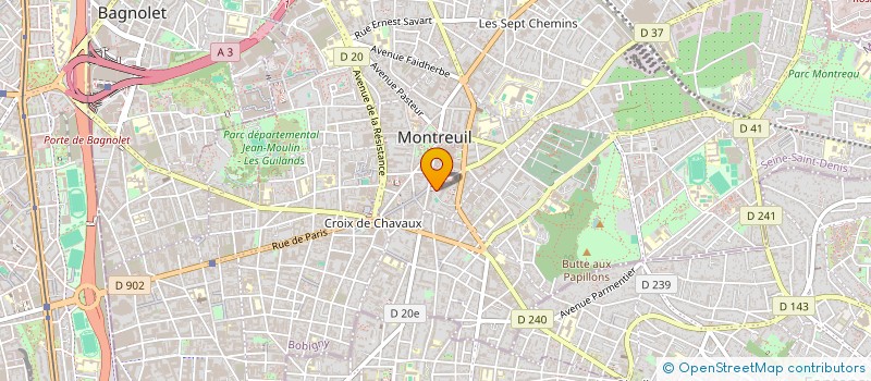 localisation de l'entreprise MONSIEUR NICOLAS DUCLOS à MONTREUIL