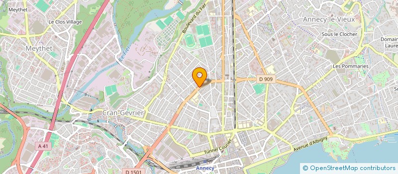 localisation de l'entreprise MONSIEUR NICOLAS DUCLOZ à ANNECY