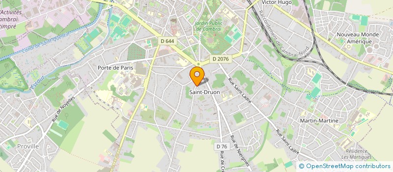 localisation de l'entreprise MONSIEUR NICOLAS DUCOMMUN à CAMBRAI