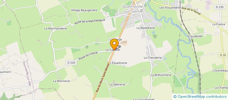 localisation de l'entreprise MONSIEUR NICOLAS DUFLOT  QUETTREVILLE-SUR-SIENNE