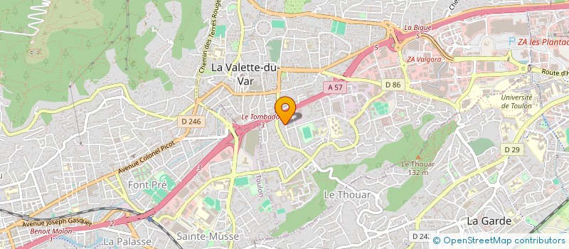 localisation de l'entreprise MONSIEUR NICOLAS DUFOUR à LA VALETTE-DU-VAR