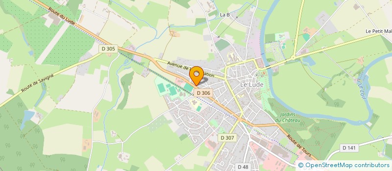 localisation de l'entreprise MONSIEUR NICOLAS DUFRENE  LE LUDE