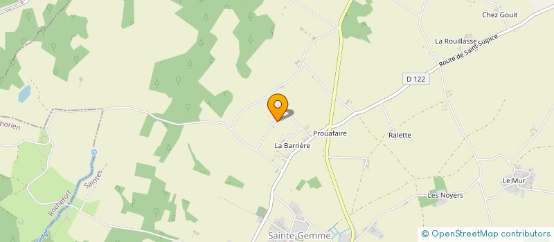 localisation de l'entreprise MONSIEUR NICOLAS DUFRIEN  SAINTE-GEMME