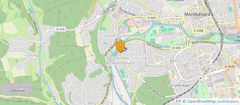 localisation de l'entreprise MONSIEUR NICOLAS DUHAMEL à COURCELLES-LES-MONTBELIARD