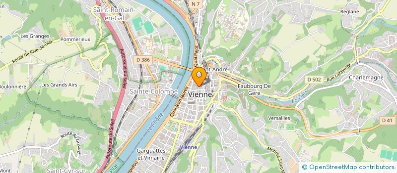 localisation de l'entreprise MONSIEUR NICOLAS DUMAS à VIENNE