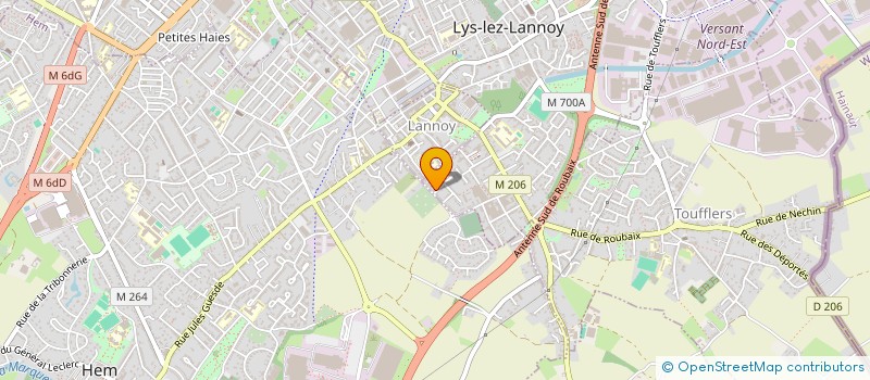 localisation de l'entreprise MONSIEUR NICOLAS DUPONCHELLE  LYS-LEZ-LANNOY