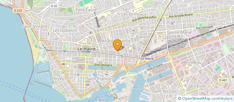 localisation de l'entreprise MONSIEUR NICOLAS DUPONT à LE HAVRE