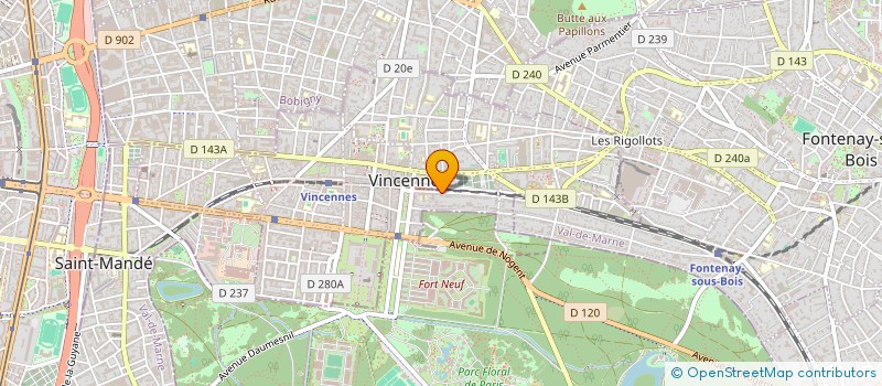 localisation de l'entreprise MONSIEUR NICOLAS DUPORT à VINCENNES