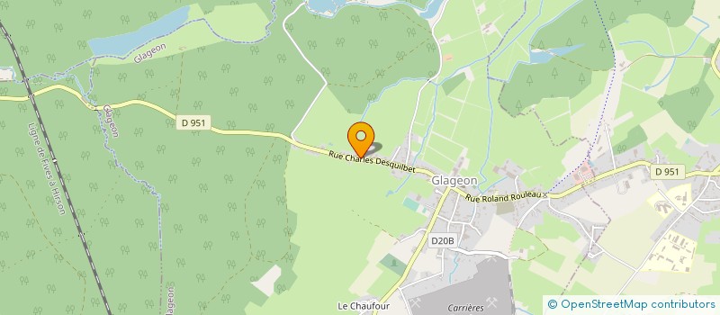 localisation de l'entreprise MONSIEUR NICOLAS DUQUENOY  GLAGEON