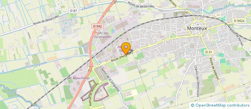 localisation de l'entreprise MONSIEUR NICOLAS DURAND à MONTEUX