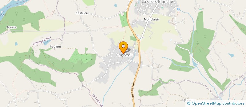 localisation de l'entreprise MONSIEUR NICOLAS DURO  LA CROIX-BLANCHE