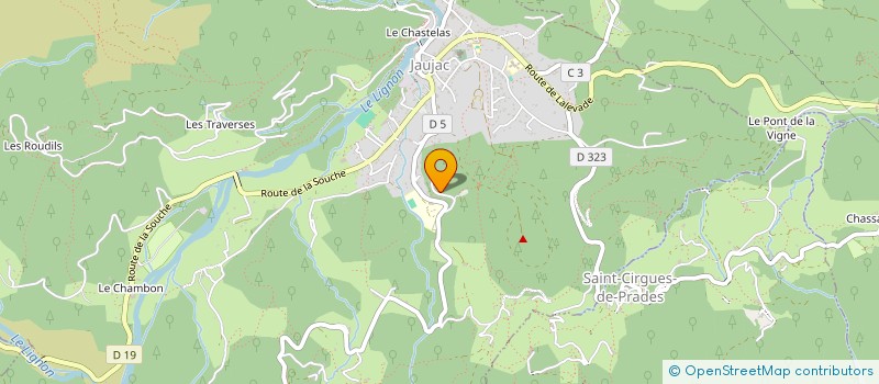 localisation de l'entreprise MONSIEUR NICOLAS DUROURE  JAUJAC