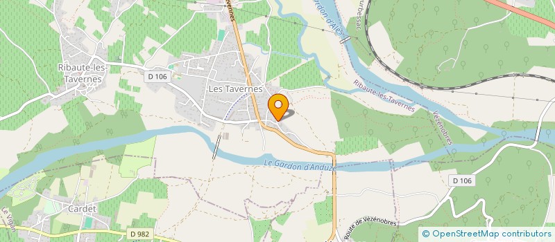 localisation de l'entreprise MONSIEUR NICOLAS DUSSAUGE  RIBAUTE-LES-TAVERNES