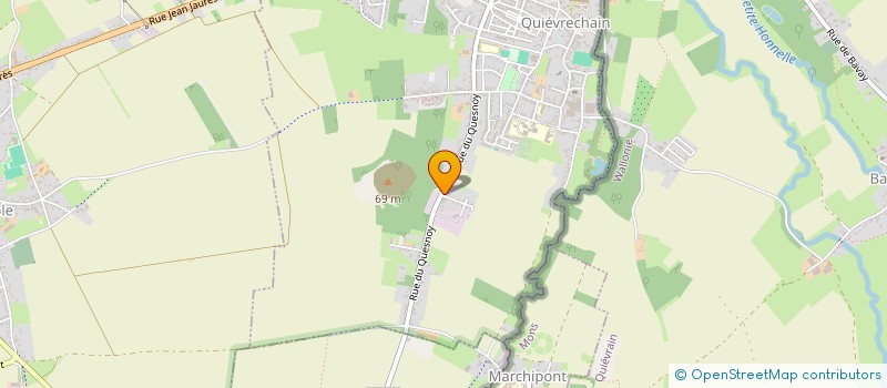 localisation de l'entreprise MONSIEUR NICOLAS EBERHARDT  QUIEVRECHAIN