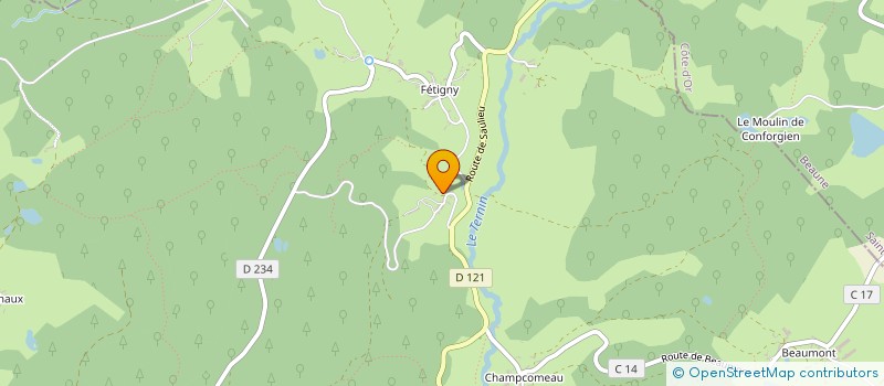 localisation de l'entreprise MONSIEUR NICOLAS EMERY  ALLIGNY-EN-MORVAN