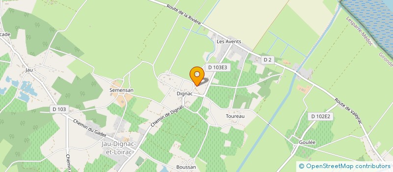 localisation de l'entreprise MONSIEUR NICOLAS ESTEVA à JAU-DIGNAC-ET-LOIRAC